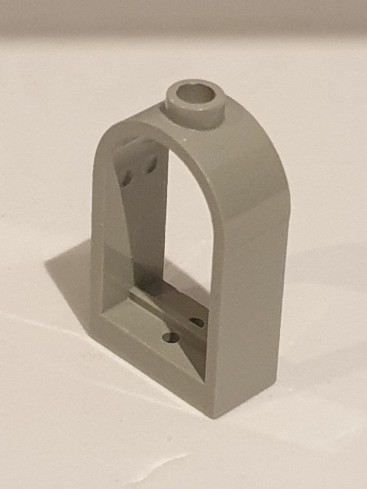 1x2x2 2/3 Fensterrahmen mit Bogen althellgrau light gray