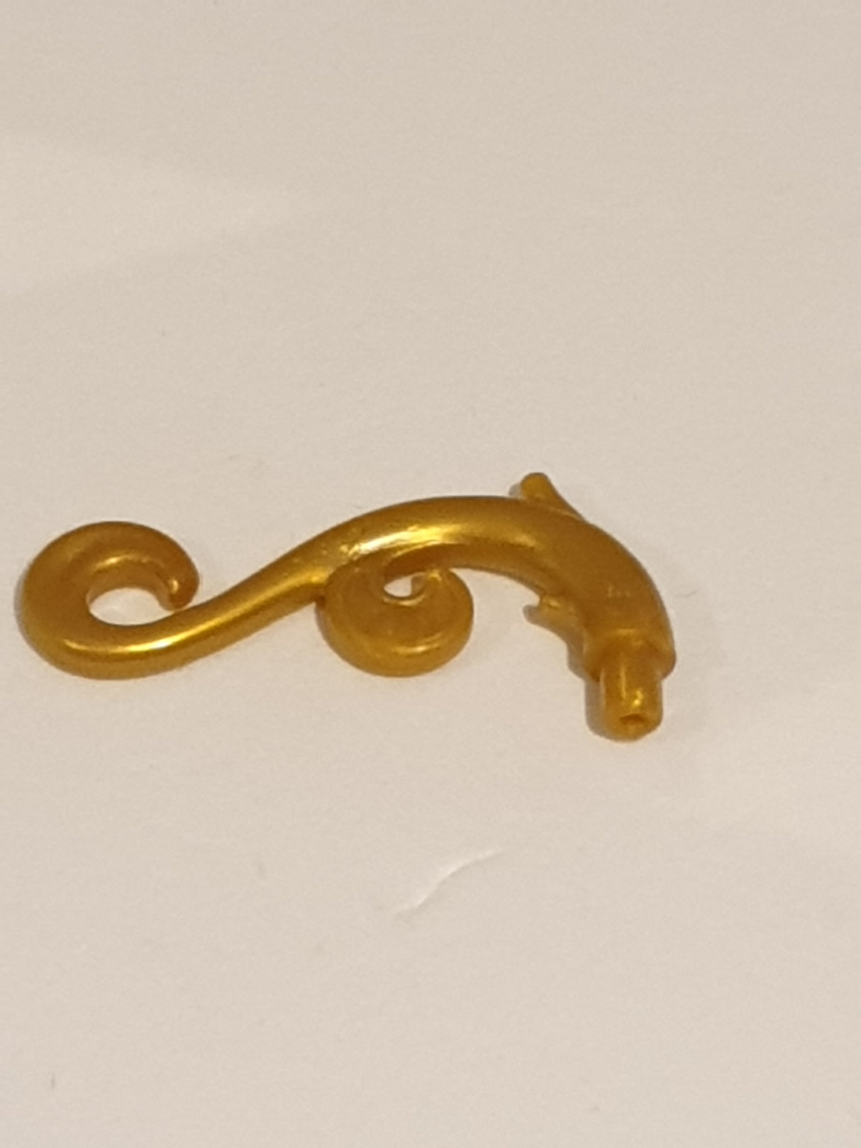 NEU Pflanzensiel gebogen mit Dornen Wirbeln pearlgold