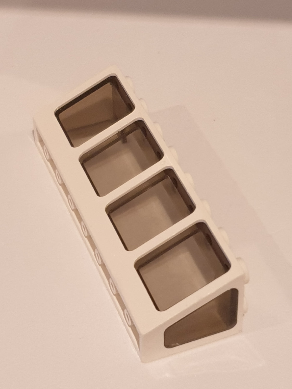 2x8x2 Fenster Boot Schiffsfenster feste Scheibe transparent schwarz, weiß white