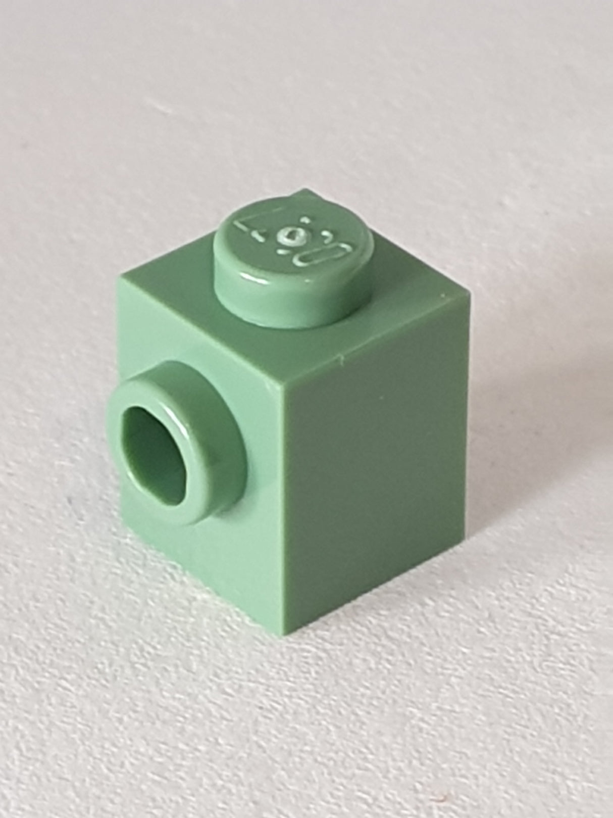 1x1 modifizierter Stein mit Noppe sandgrün