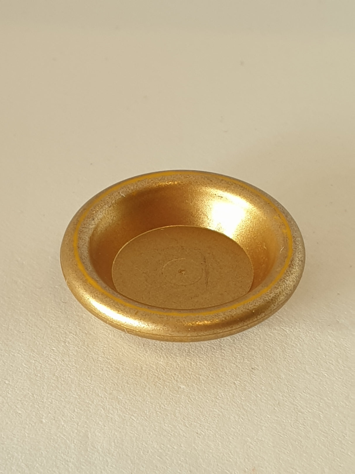 3x3 Teller / Schale mit Noppe metallicgold pearlgold