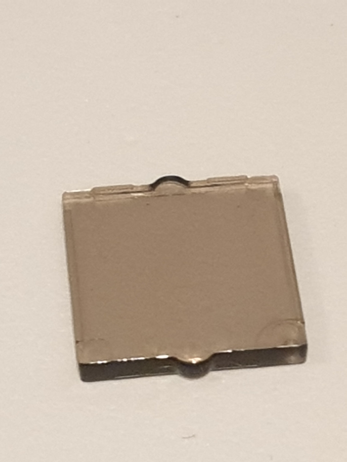 1x2x2 Fensterscheibe / Fensterglas für Flugzeugfenster flach transparent schwarz