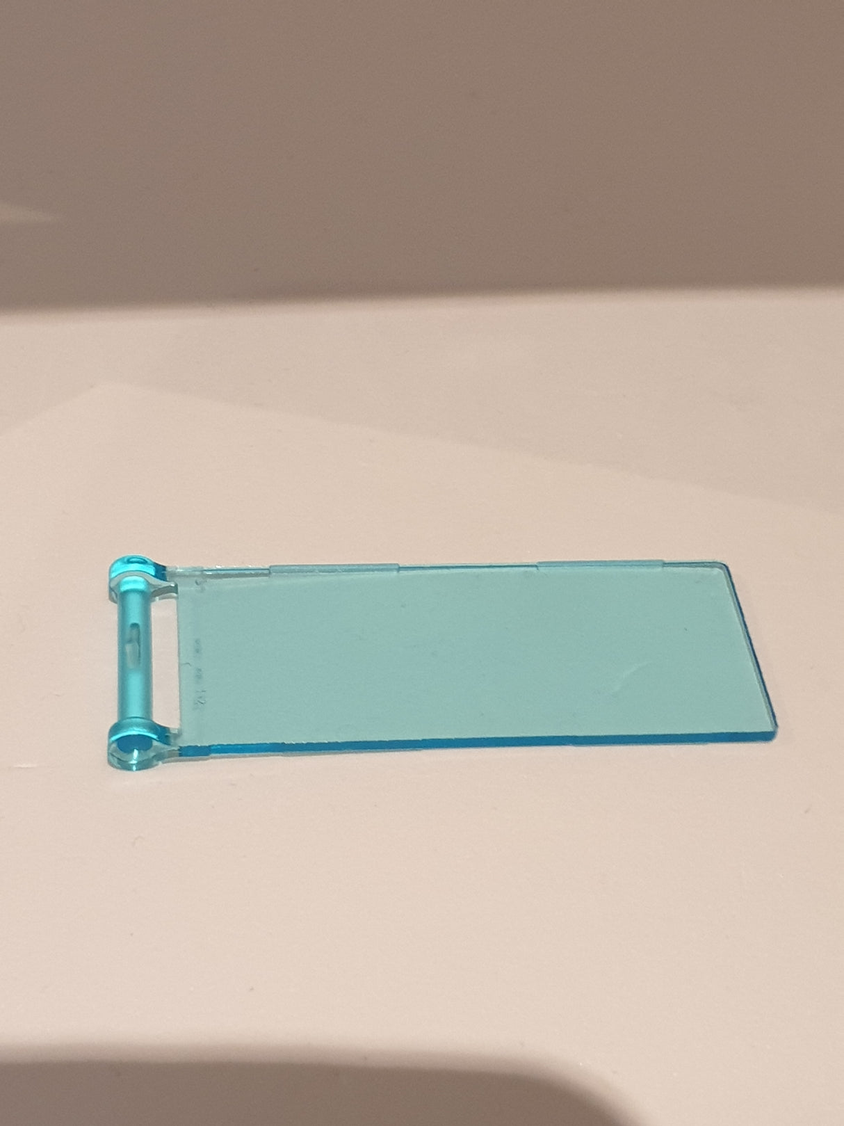 7x3 Fahne Flagge mit Stange transparent hellblau trans light blue