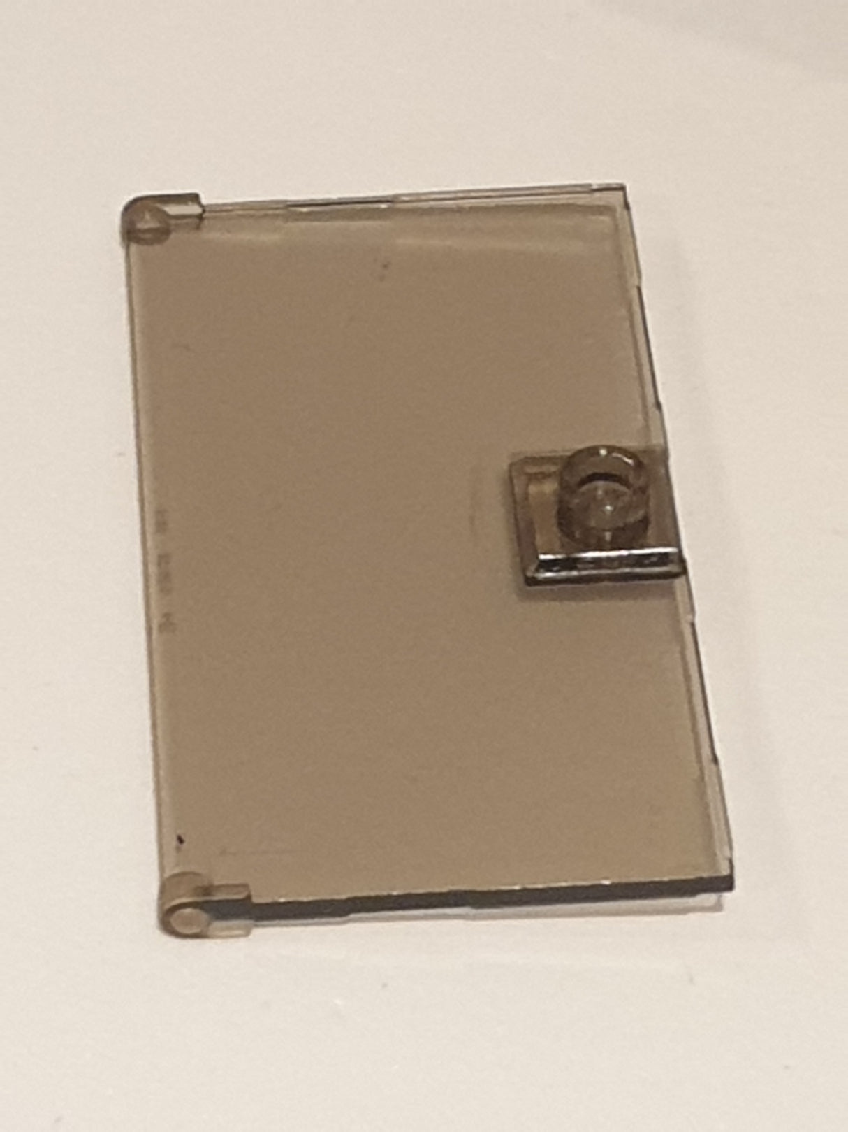 1x4x6 Glastür mit Griff transparent schwarz