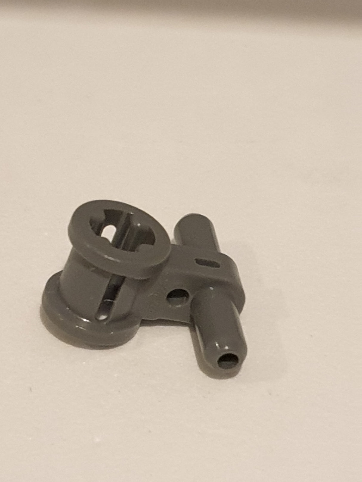 Pneumatikverbinder mit Achsloch, Schlauchverbinder Druckluft neudunkelgrau