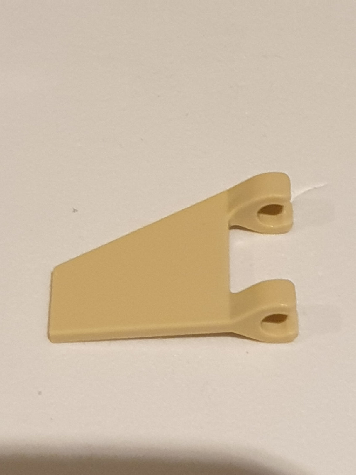 2x2 Fahne Flagge Banner Trapez mit 2 Clips beige tan
