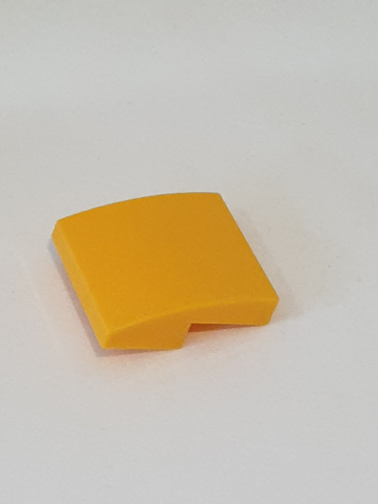 2x2 Halbbogenstein flach keine Noppen hellorange bright light orange