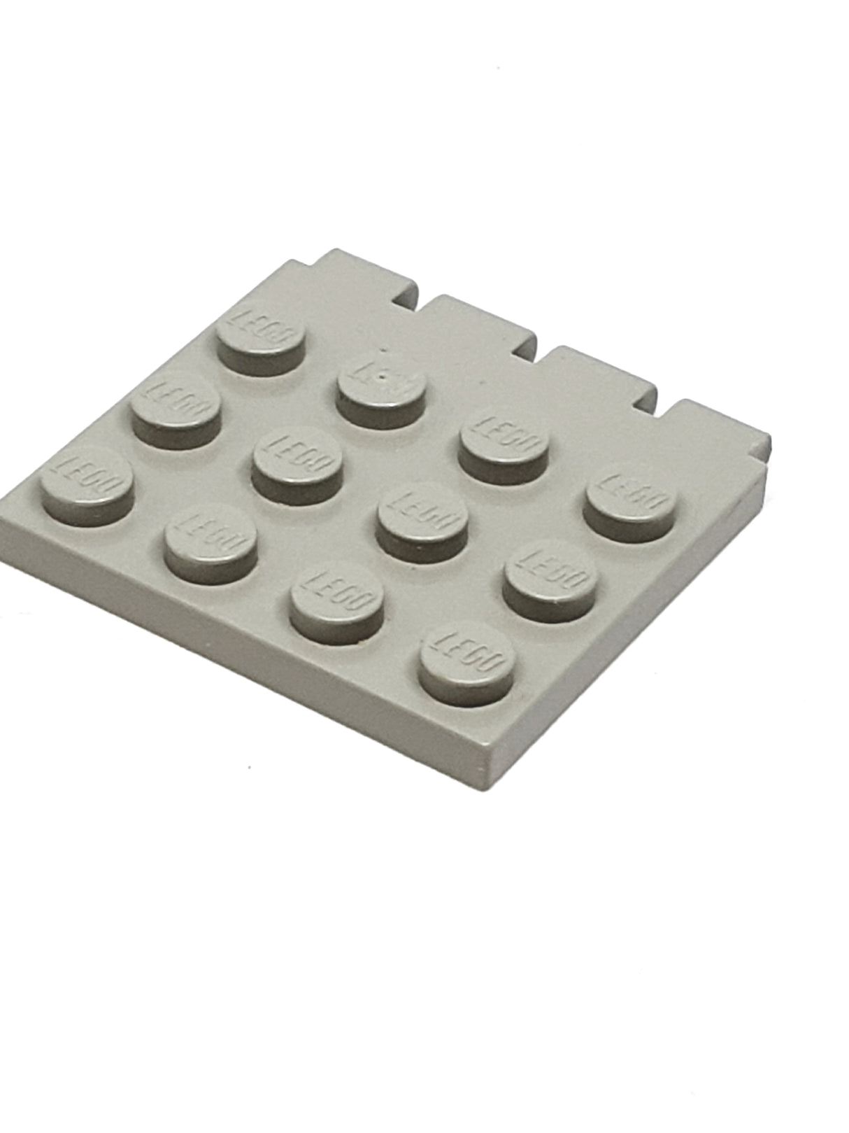 4x4 Scharnierplatte althellgrau light gray