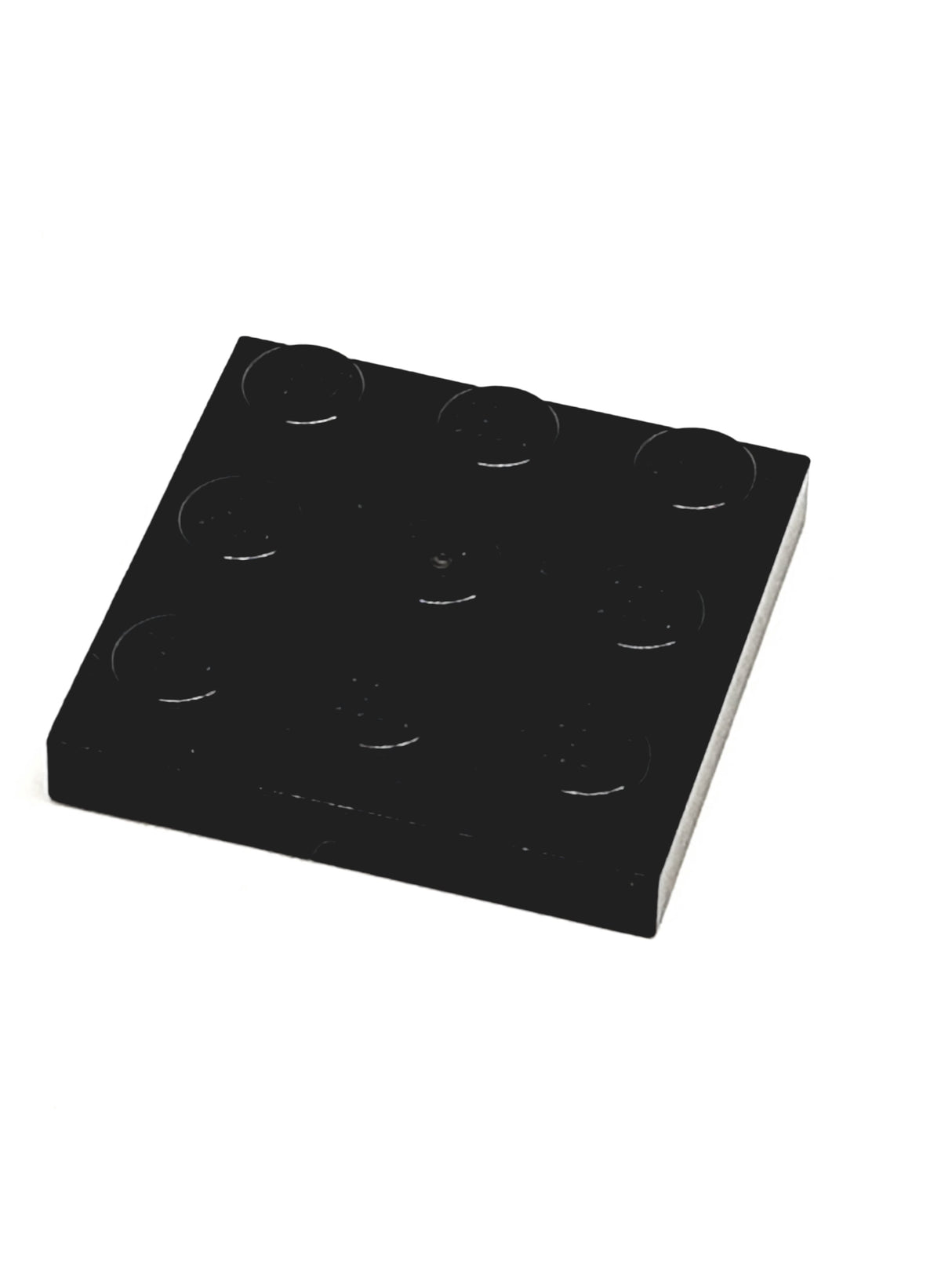 3x3 Platte schwarz black