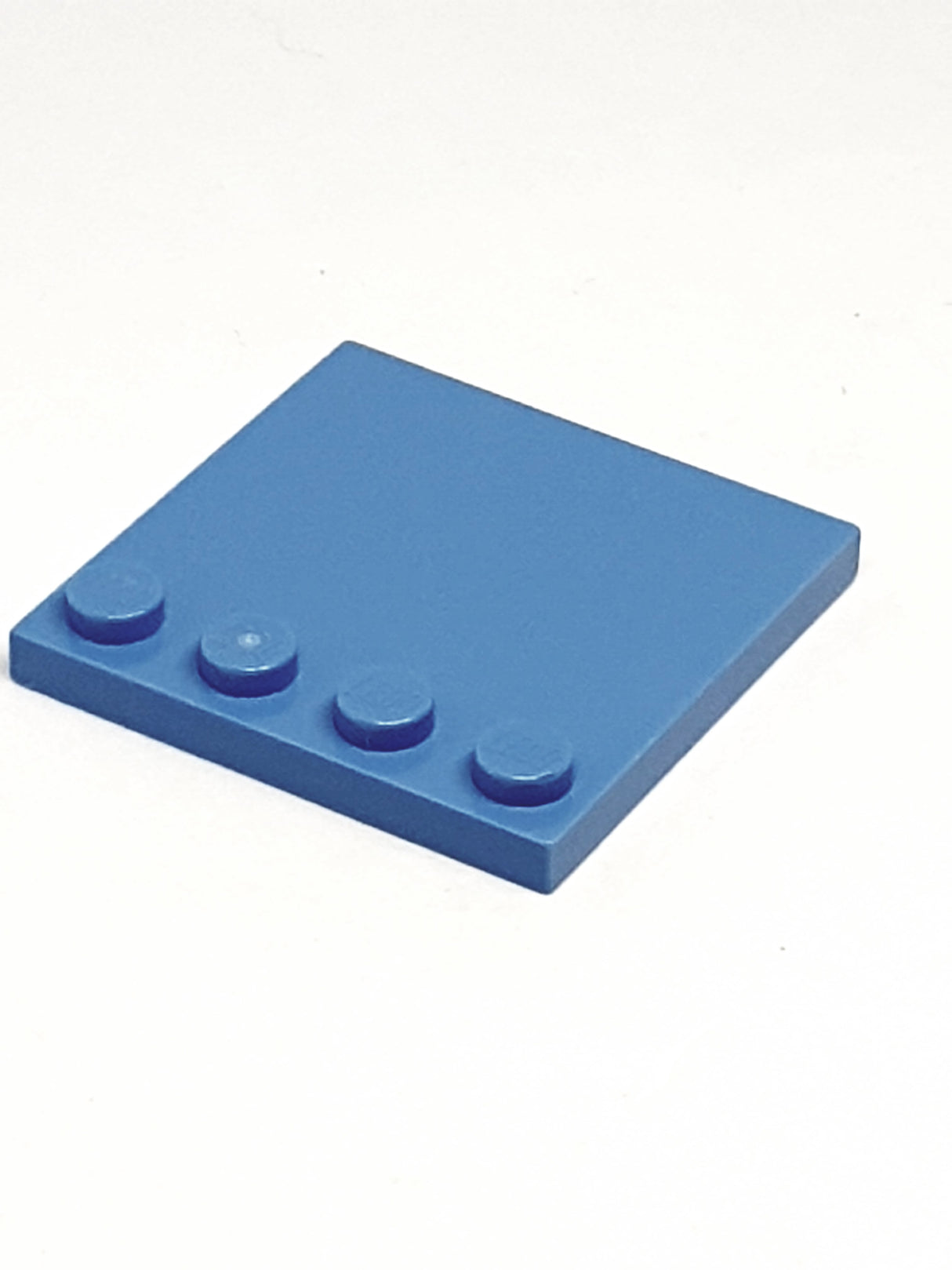 4x4 Fliese modifiziert mit 4 Noppen mittelblau