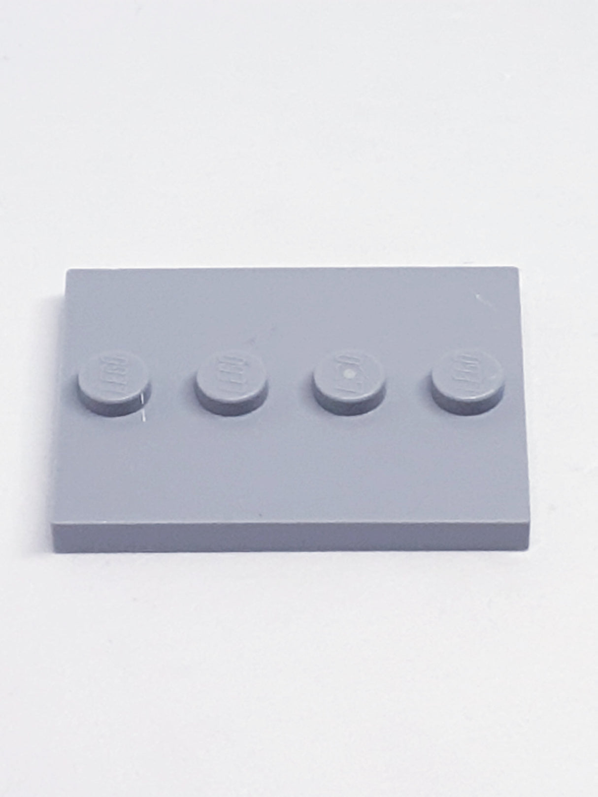 3x4 modifizierte Fliese Mittelnoppen neuhellgrau