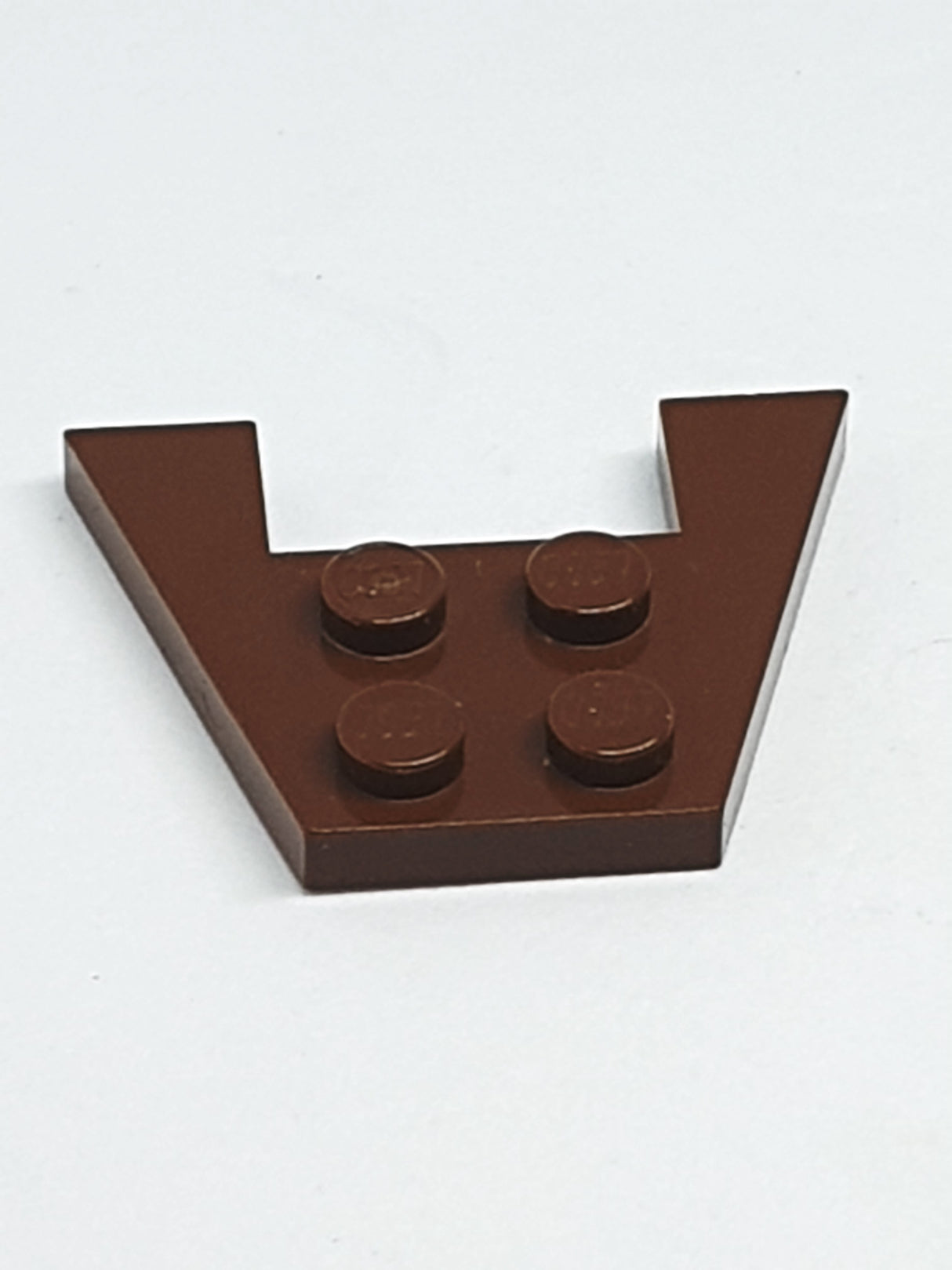 3x4 Keilplatte ohne Noppenkerben altbraun