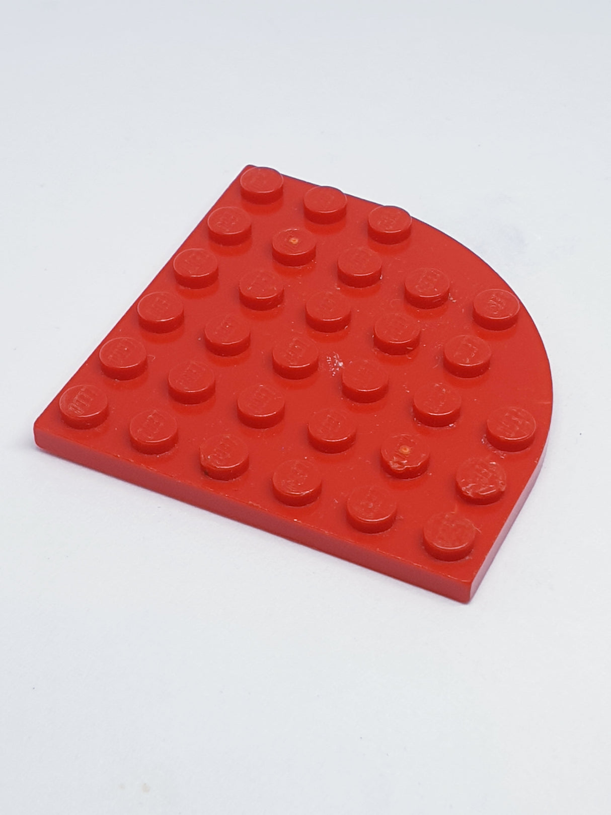 6x6 Eckplatte / Rundplatte rot
