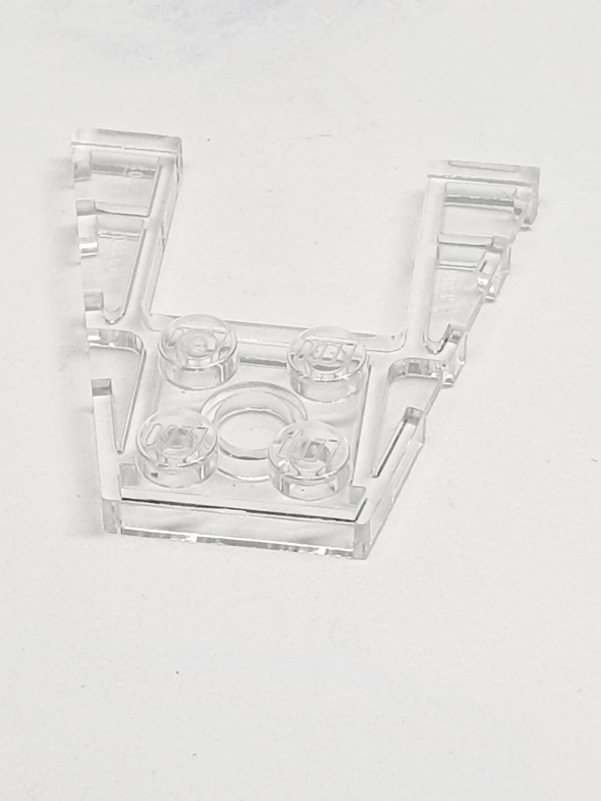 4x4 Keilplatte transparent weiß trans clear