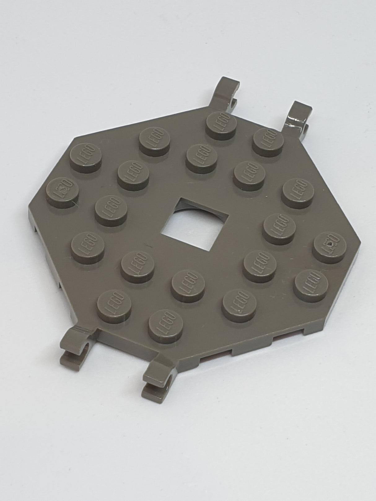 6x6 Bootsmast Plattform mit 4 Clips altdunkelgrau dark gray