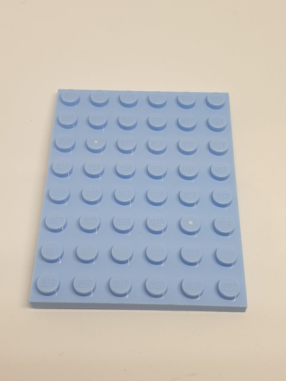 6x8 Platte hellblau bright light blue