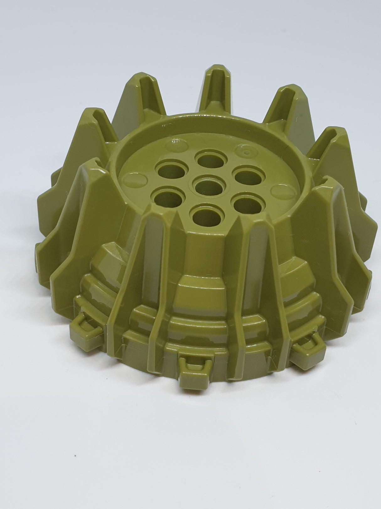 Hartplastik Reifen mit 7 Pin-Löchern olivgrün olive green