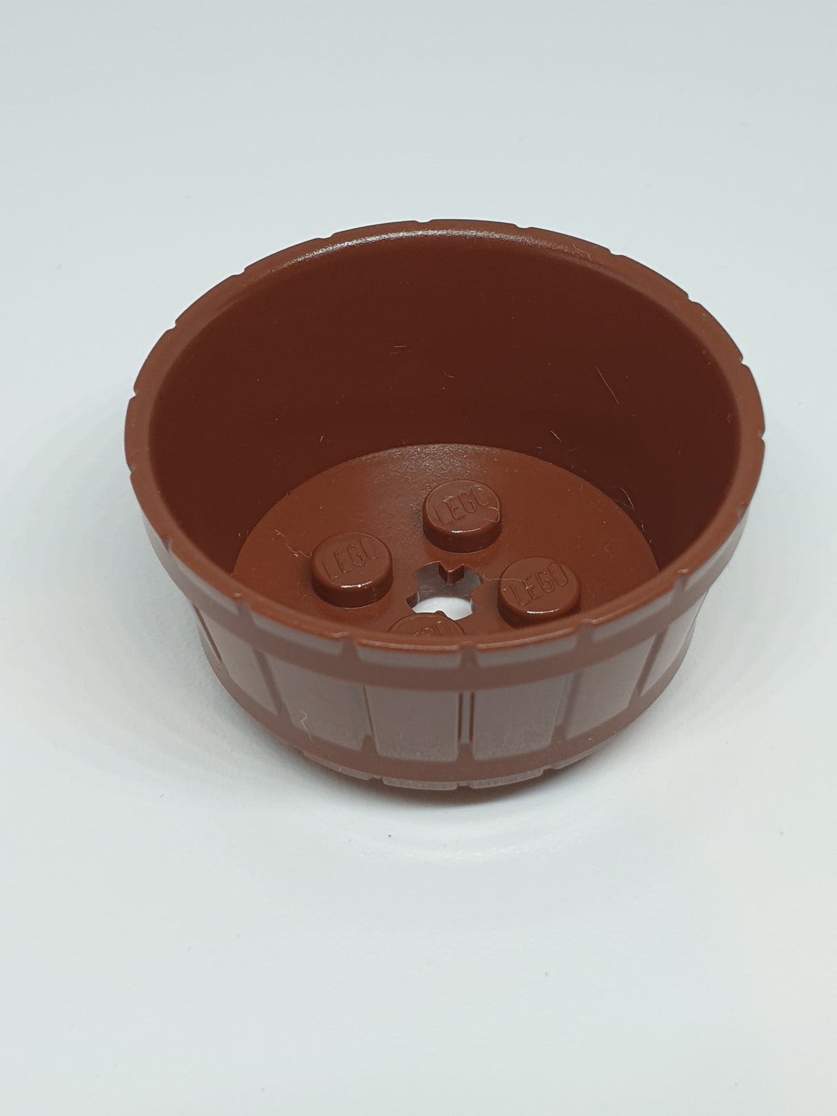 5x5x2 Fass Wanne Container mit Kreuzloch neubraun reddish brown