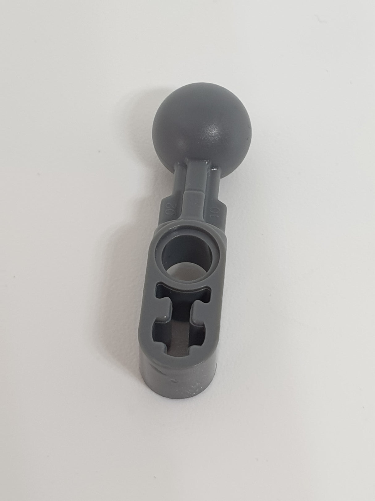 1x2 Liftarm modifiziert mit geradem Kugelgelenk neudunkelgrau