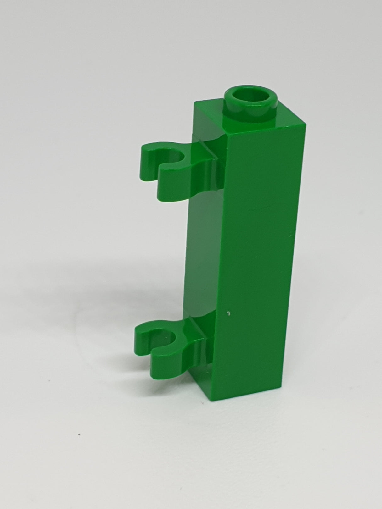 1x1x3 modifizierter Stein / Pfahl mit 2 Clips vertikal Shutter hollow stud grün