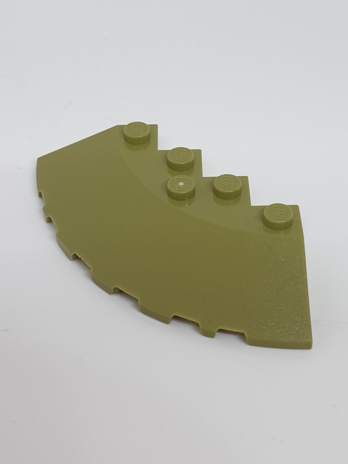 6x6 Rundecke Eckstein 33° mit Ausschnitt olivgrün olive green