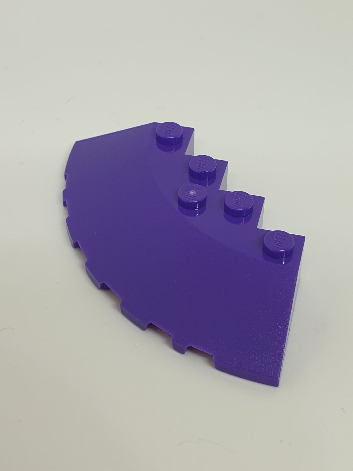 6x6 Rundecke Eckstein 33° mit Ausschnitt lila dark purple