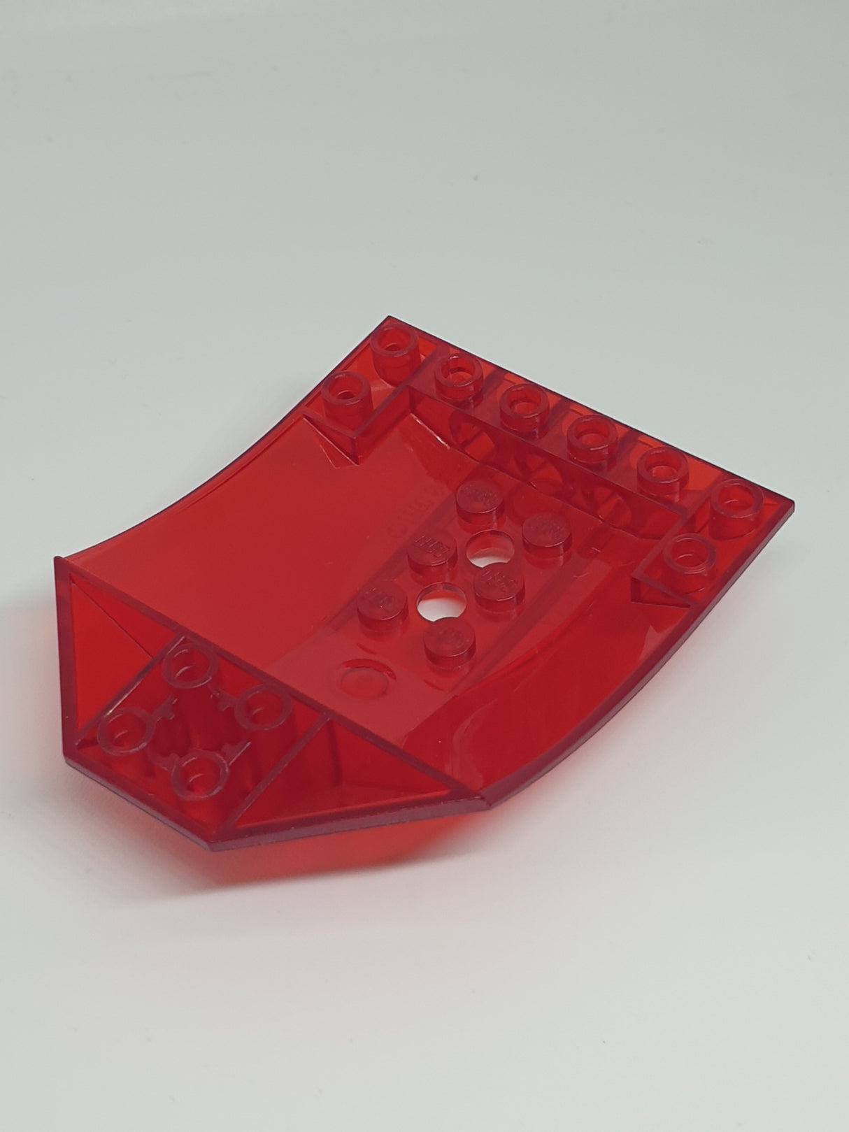 8x6x2 Cockpit Boden gebogen transparent rot