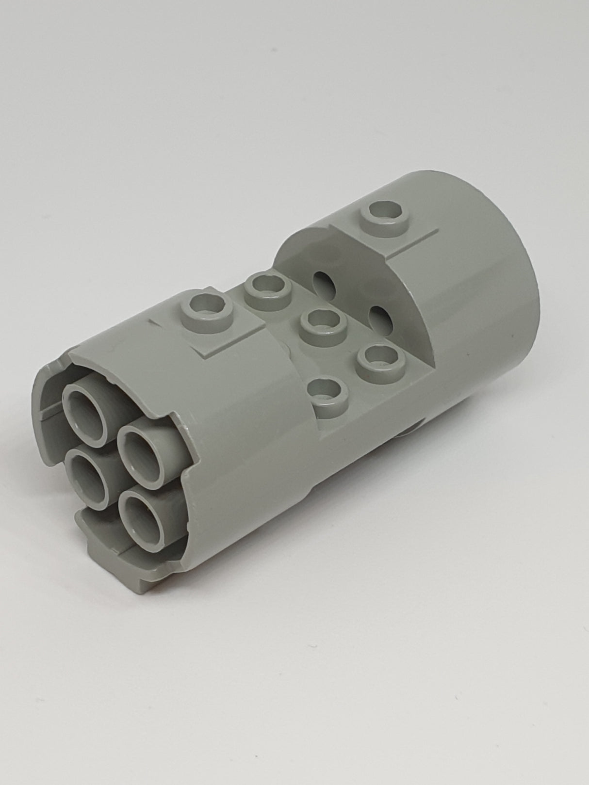 3x3x6 Motor Zylinder Düse mit Ring zwischen den inneren Noppen althellgrau light gray