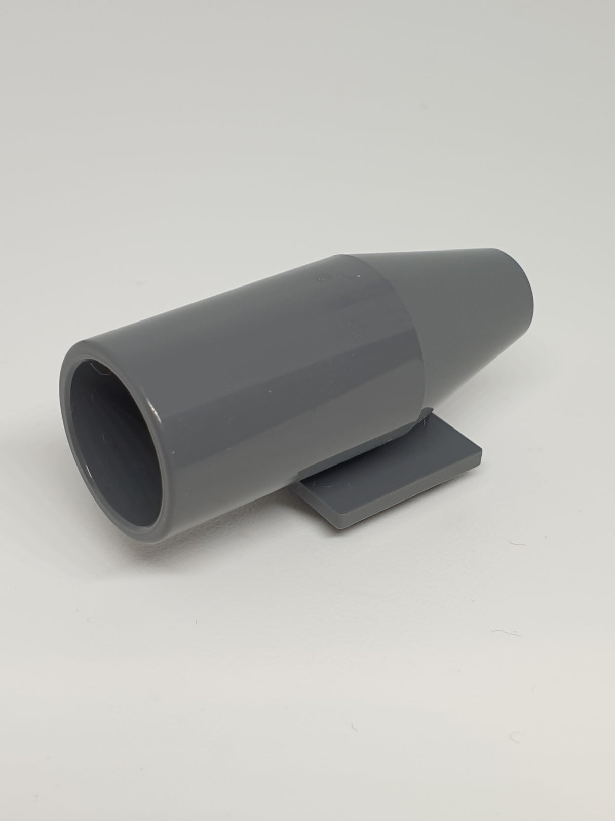 Düse/Triebwerk/Turbine groß, flache glatte obere 2x2 Platte, neudunkelgrau