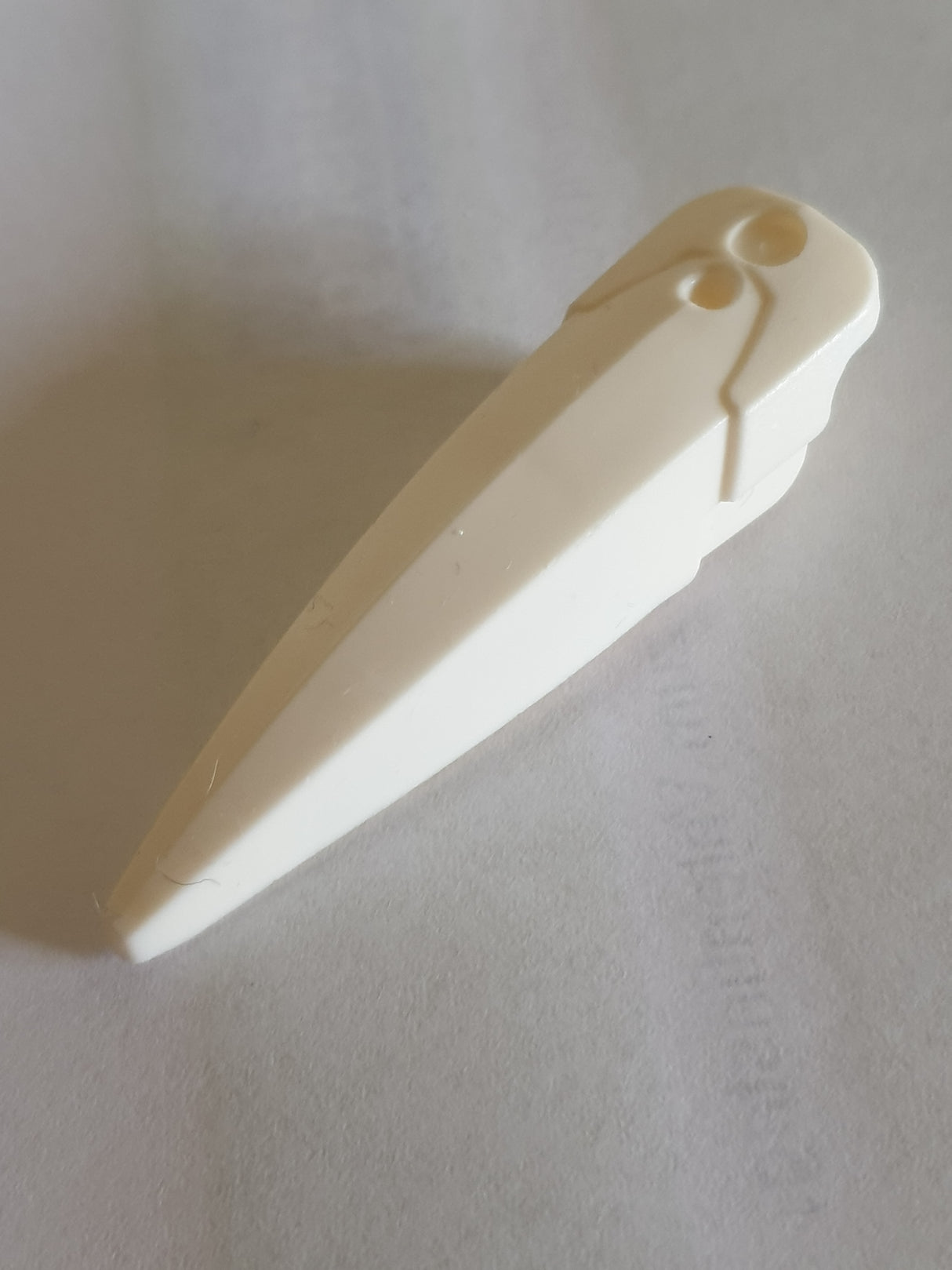 Hero Factory Waffe, Klinge breit gebogen weiß white