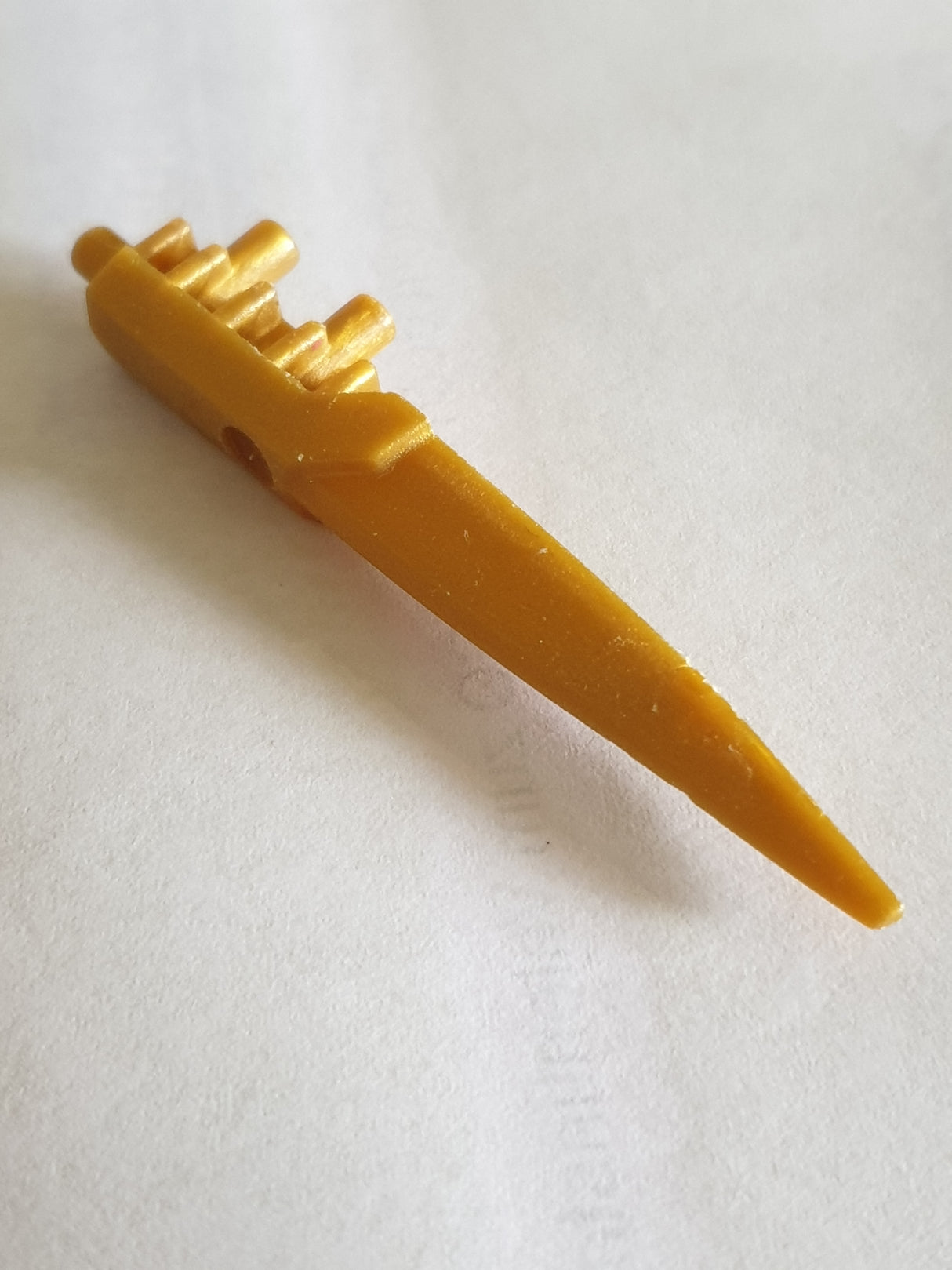 Hero Factory Waffe, Klinge lang flexibel pearlgold pearl gold