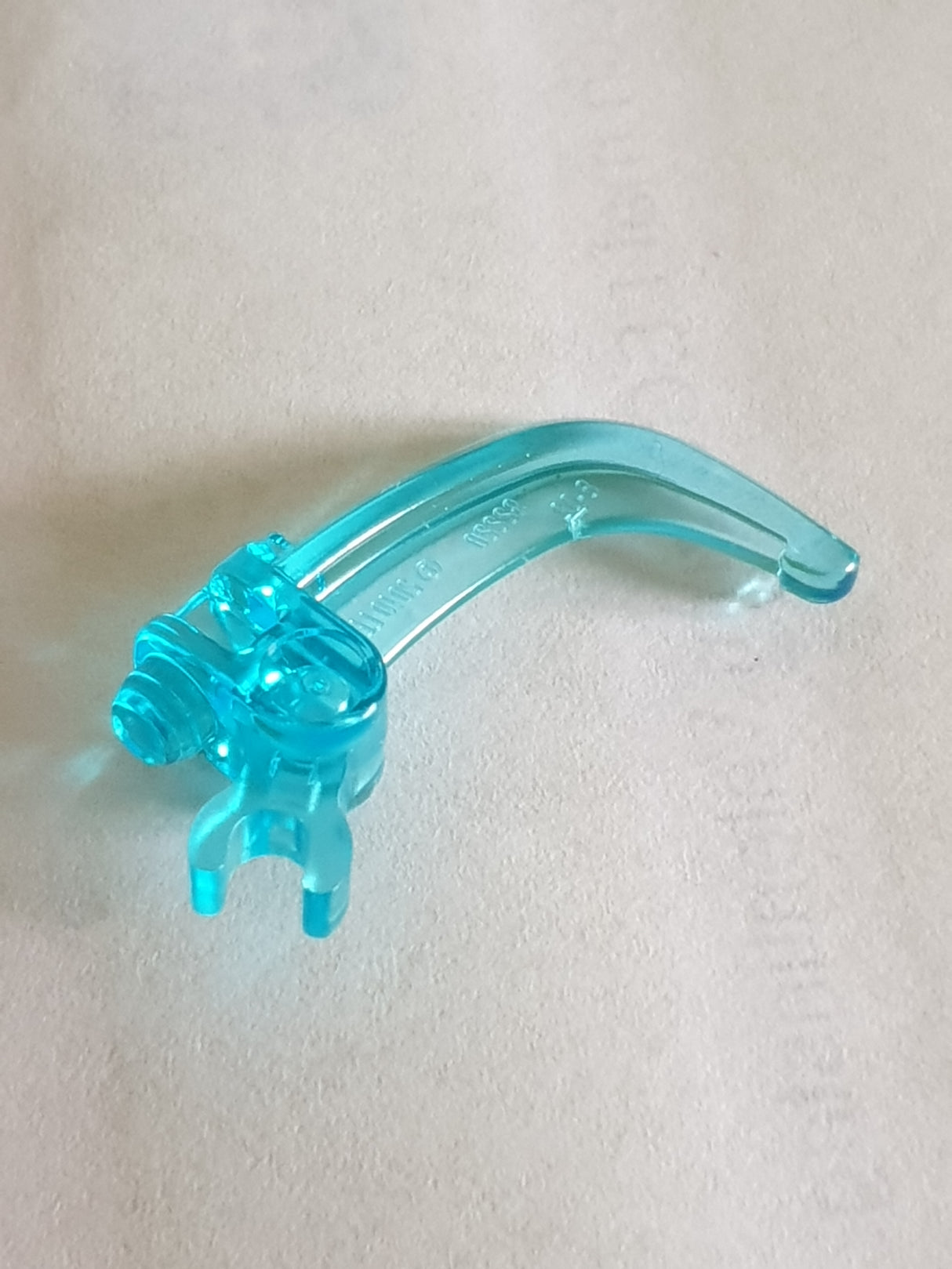 Hero Factory Waffe Klaue Klinge mit Clip transparent hellblau trans light blue