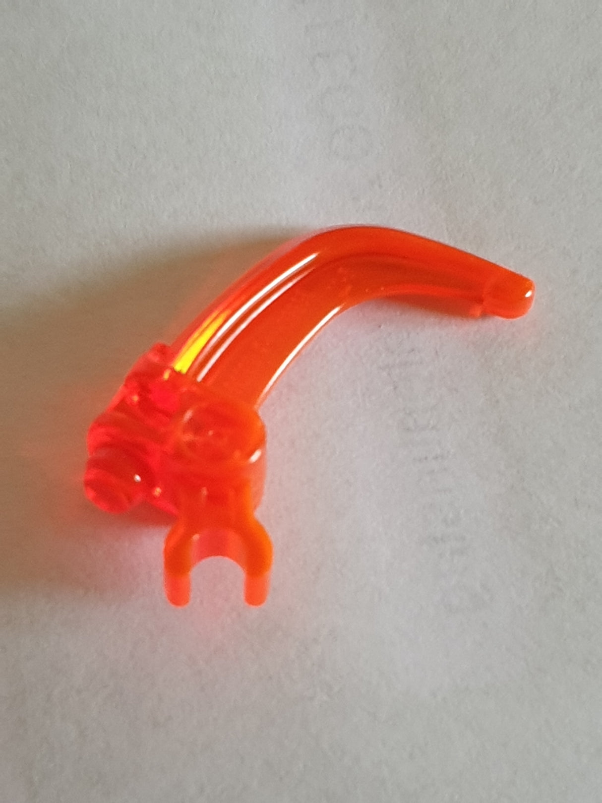 Hero Factory Waffe Klaue Klinge mit Clip transparent neonorange