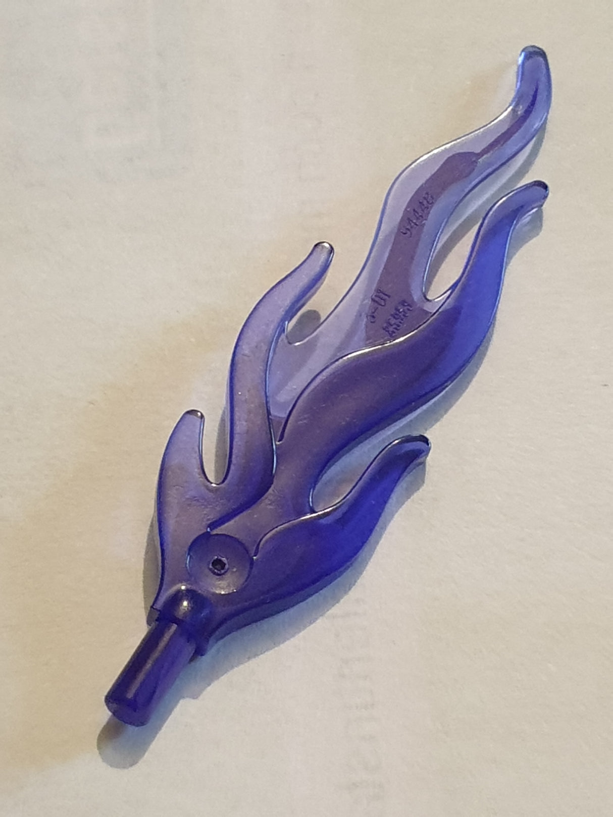 Flamme groß 7M Muster transparent lila