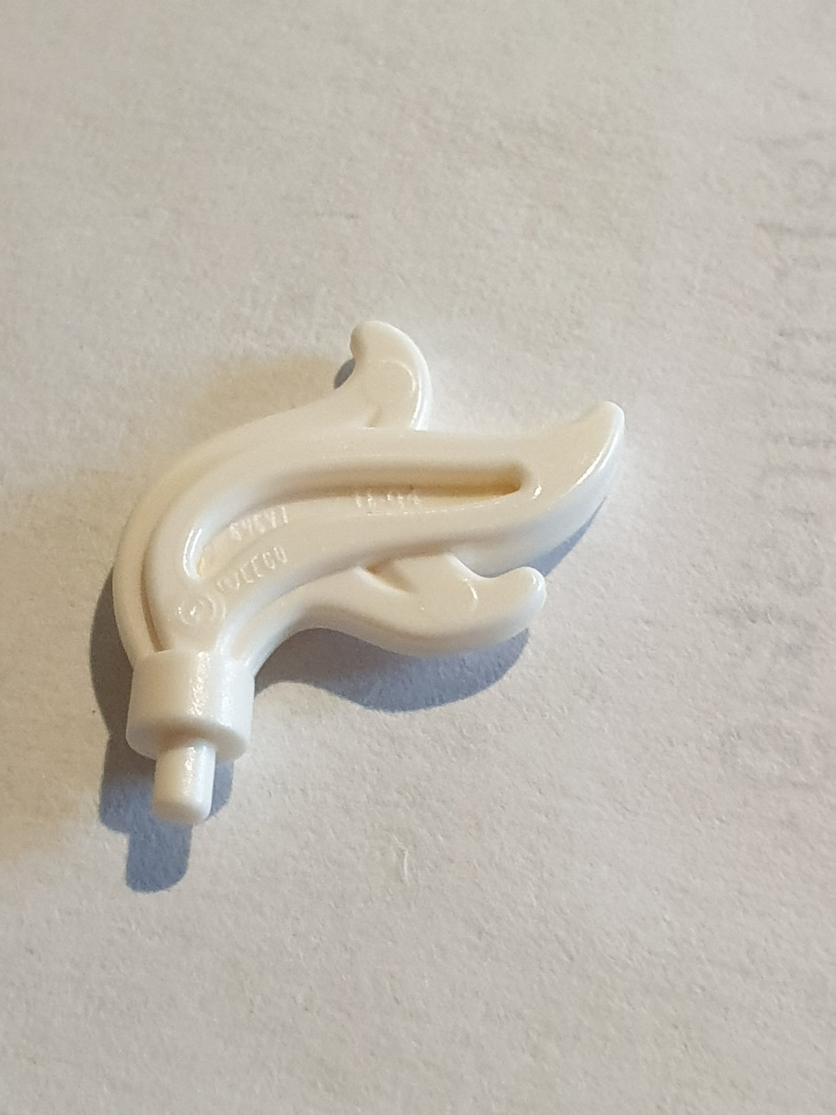 Helmschmuck mit 3 Federn, Flamme, Wasser weiß white