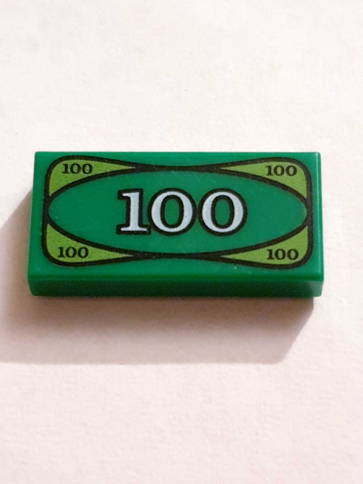 1x2 Fliese bedruckt with 100 Dollar Bill Money Pattern