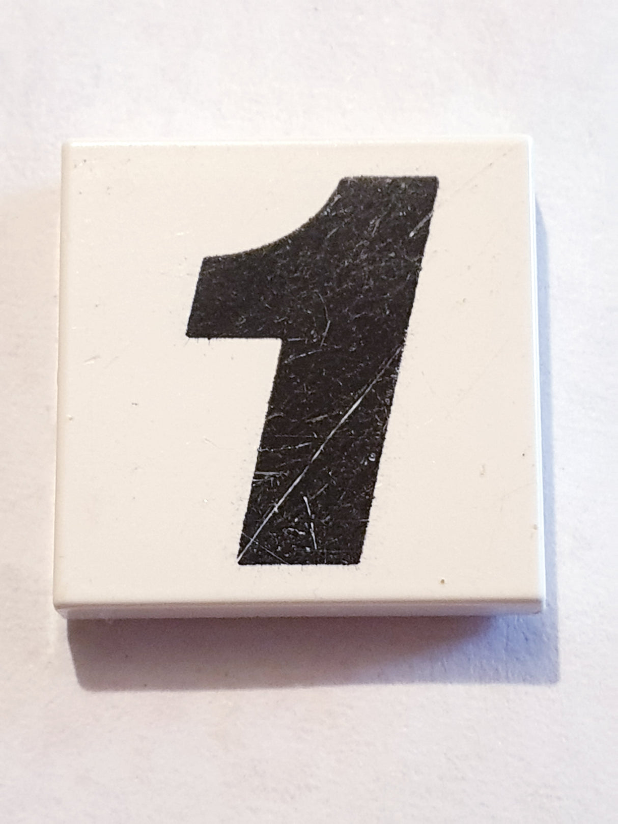 2x2 Fliese bedruckt with Number 1 Pattern