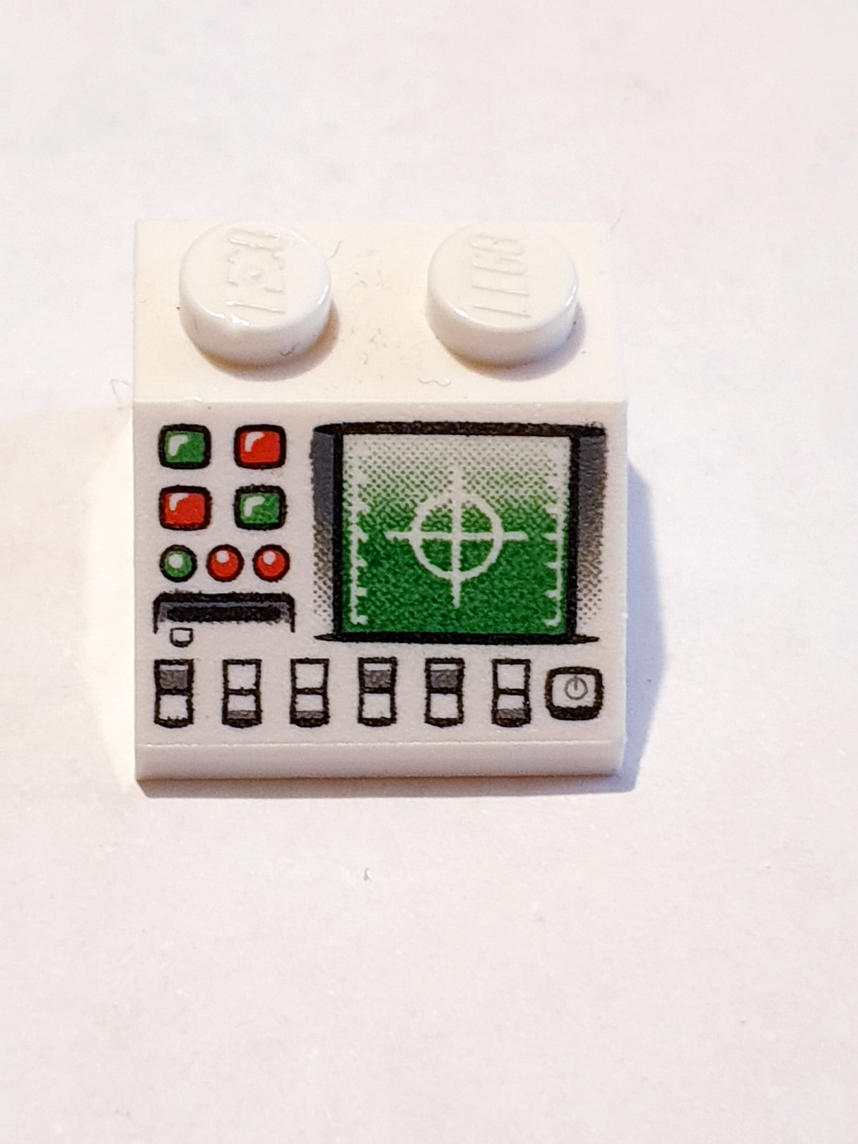 2x2 Dachstein 45° bedruckt with Radar and Disk Slot Pattern