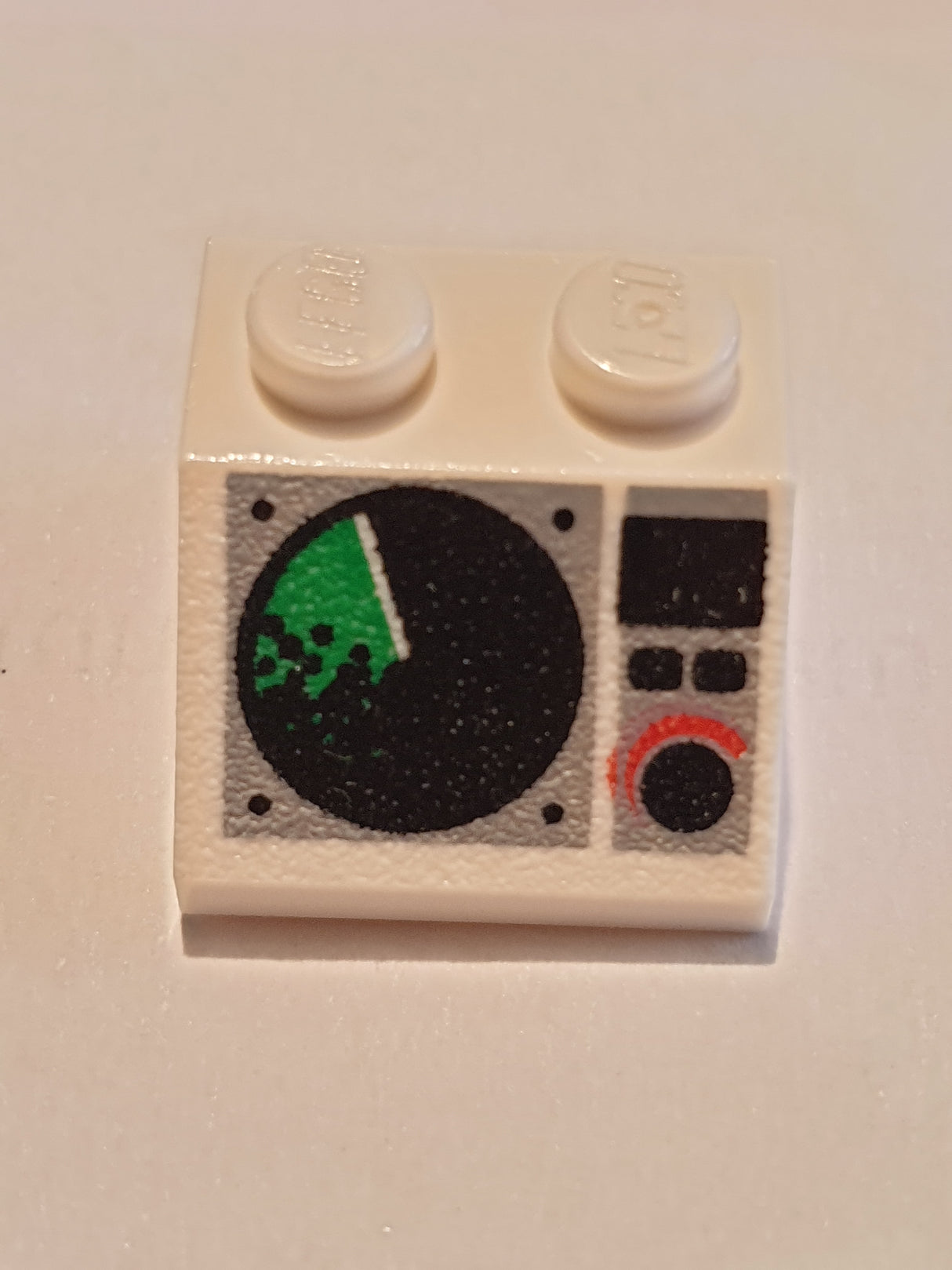 2x2 Dachstein 45° bedruckt with Radar Screen, Digital Numbers, Buttons and Dial Pattern