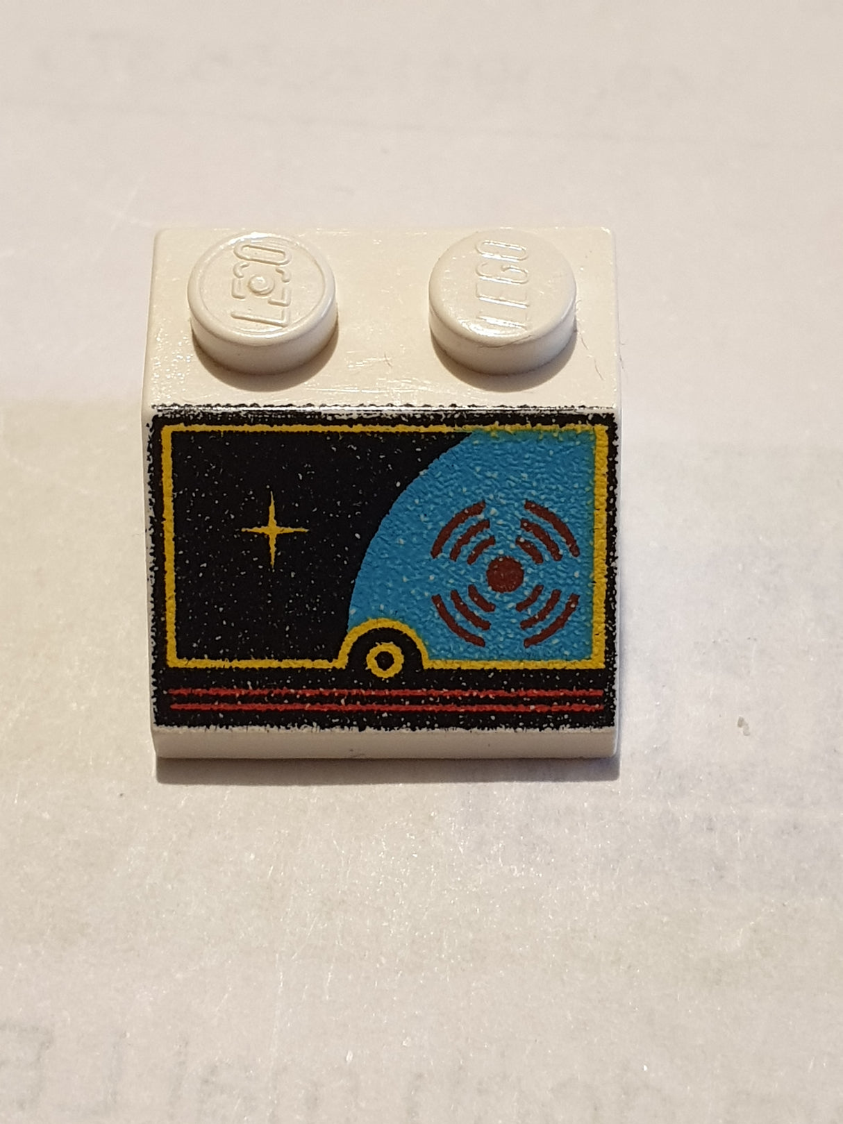 2x2 Dachstein 45° bedruckt with Space Display Pattern