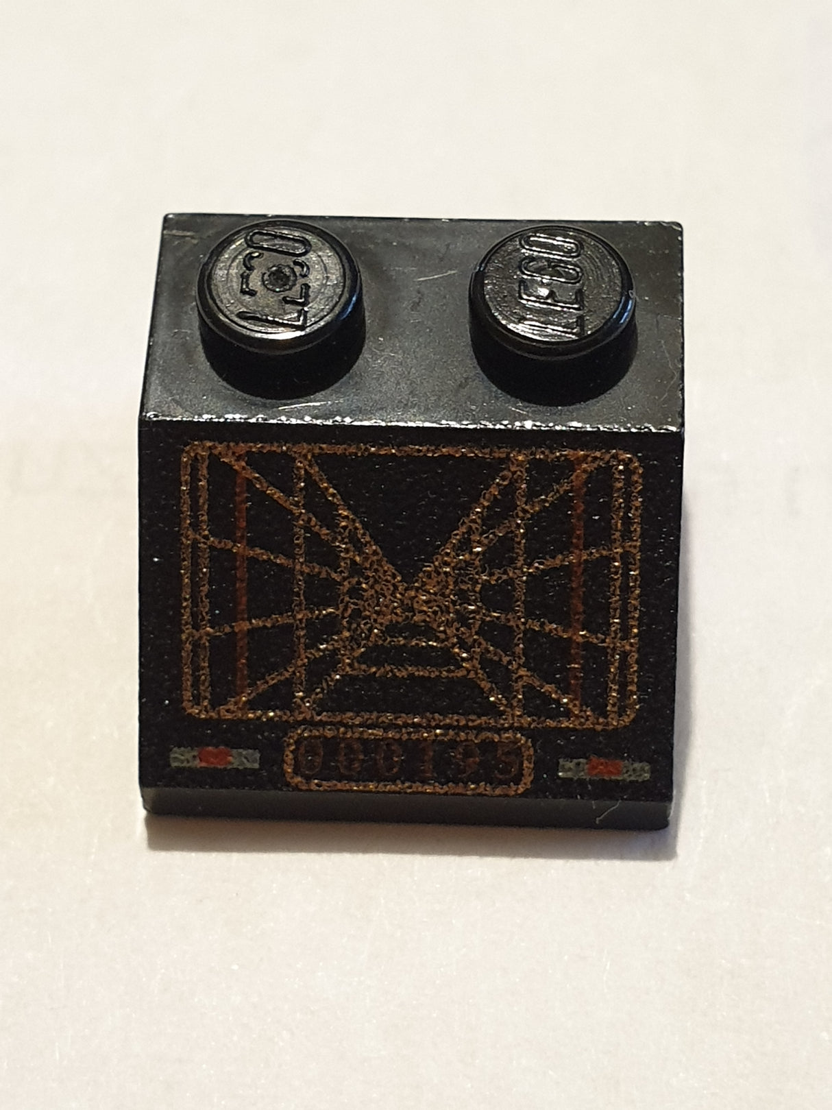 2x2 Dachstein 45° bedruckt with Screen with SW Trench Computer Pattern