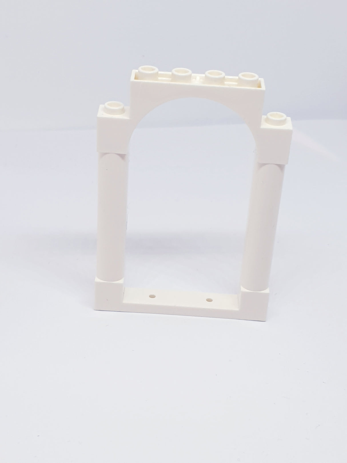 1x6x7 Türrahmen mit runde Säulen mit Oberbogen weiß white