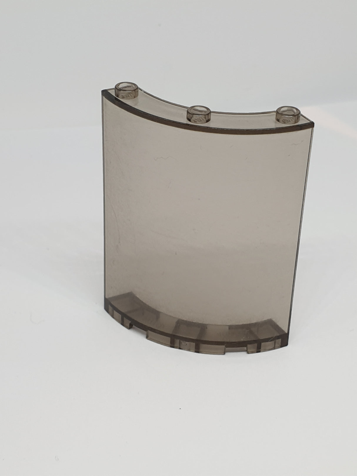 4x4x6 Zylinder Viertel Scheibe transparent schwarz