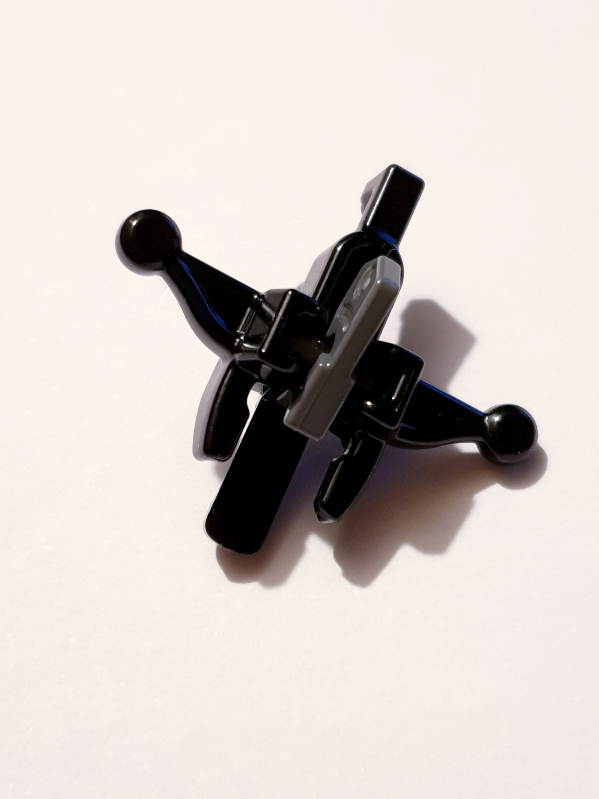Minifig, Waffe Bogen with Mini Blaster / Shooter with Dark Bluish Gray Trigger (20105 / 15392)