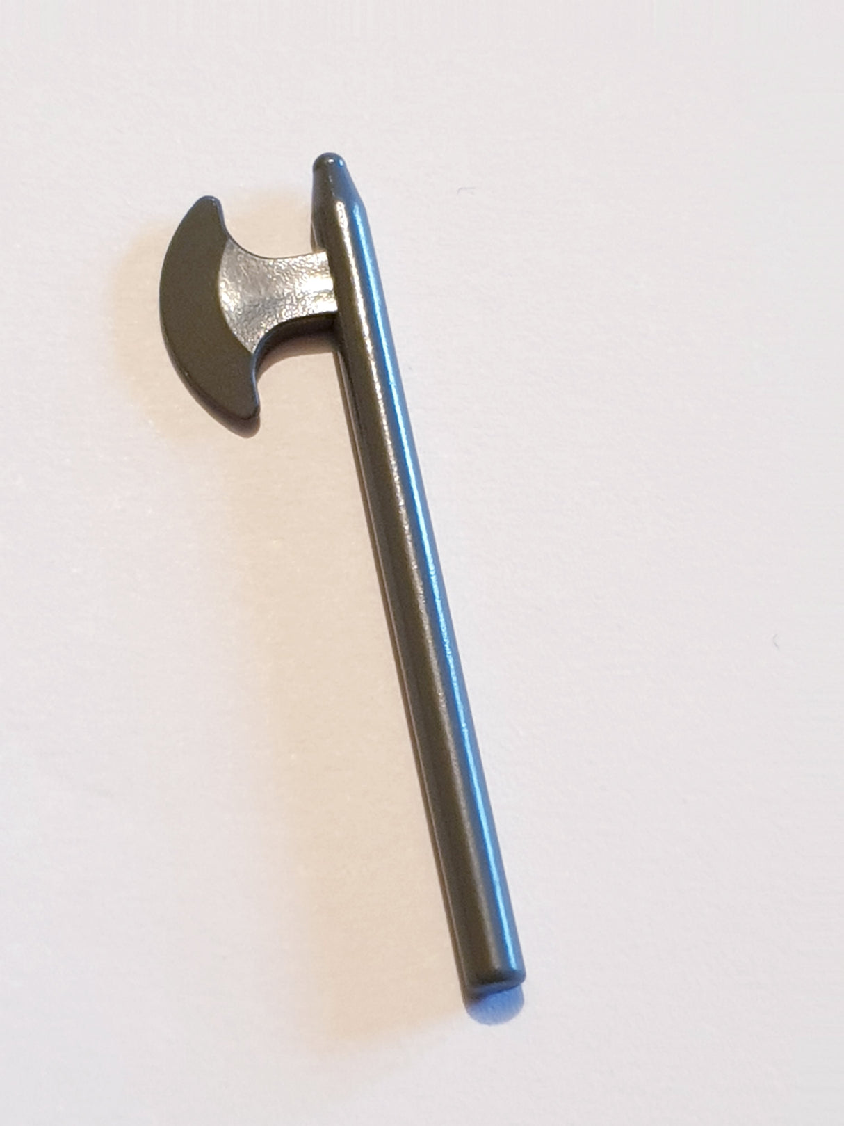 Minifig, Waffe Hellebarde Kapfaxt Beil, neudunkelgrau