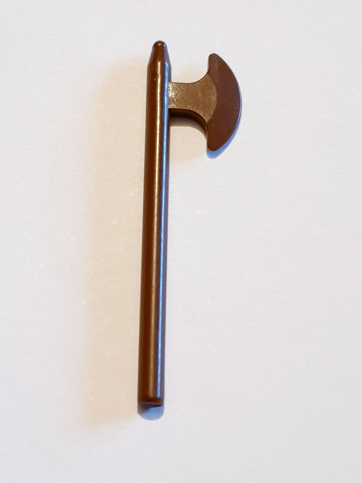 Minifig, Waffe Hellebarde Kapfaxt Beil, neubraun reddish brown