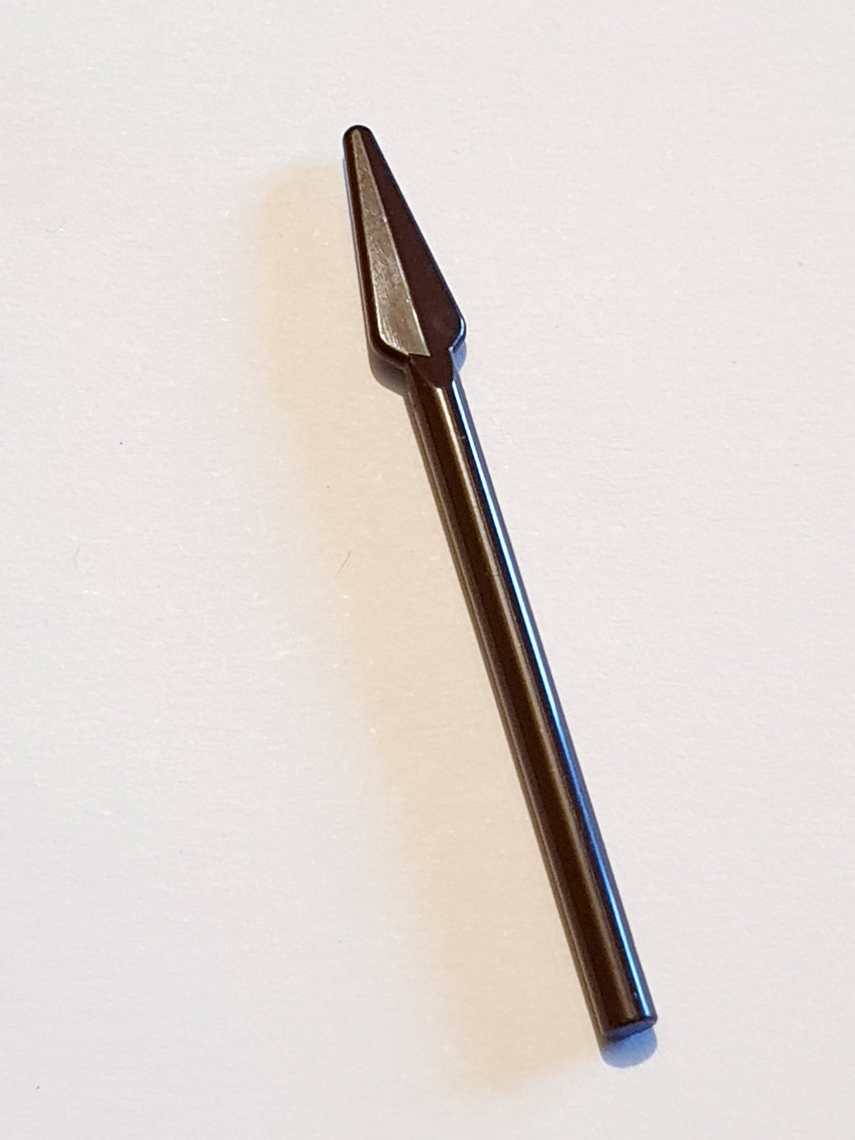 Waffe Speer Pike rundes Ende dunkelbraun dark brown