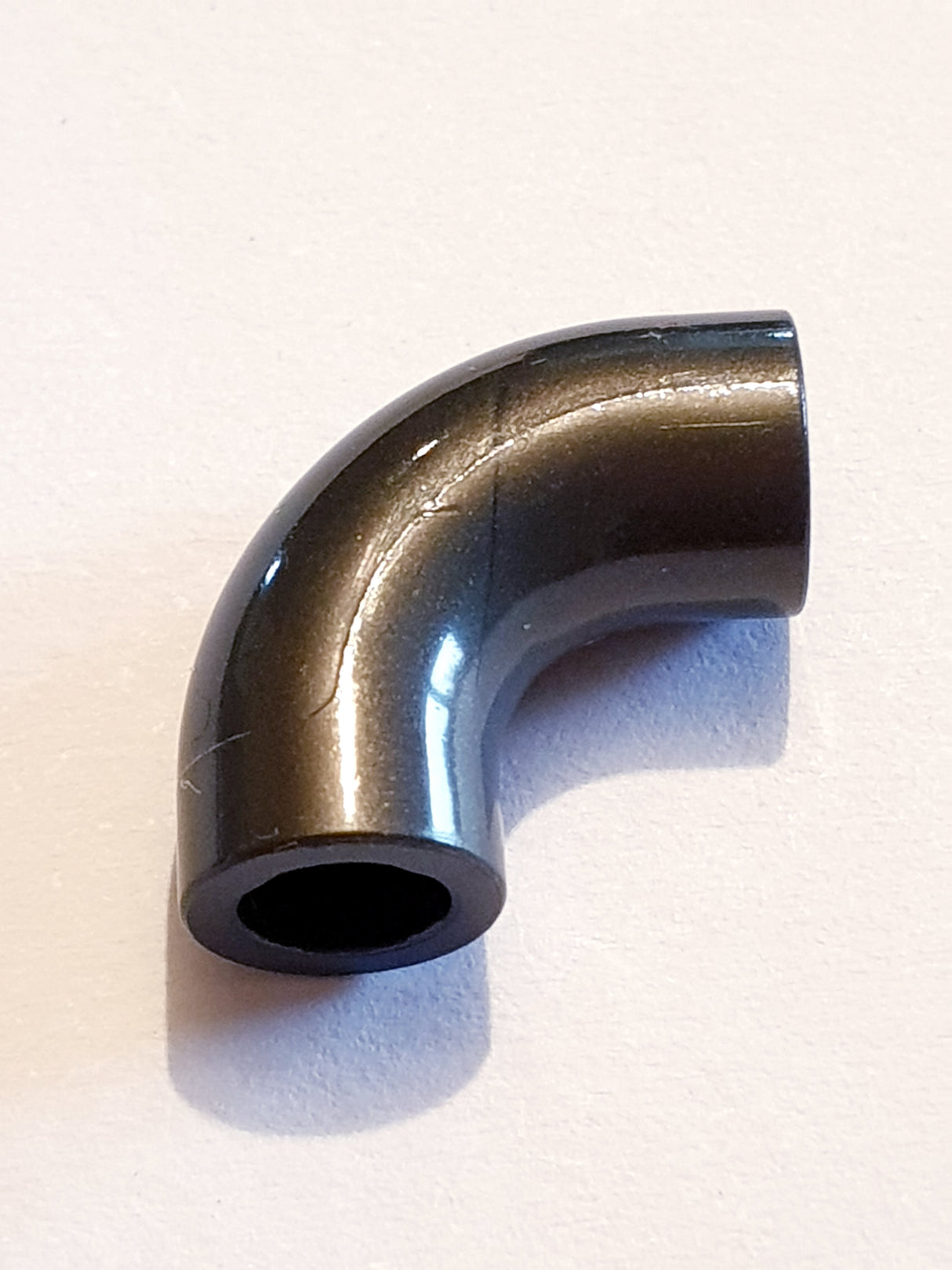 1x1 Rundstein, Rohr, Ellenbogen 90° Typ 2 Achsloch, ohne Noppe titan