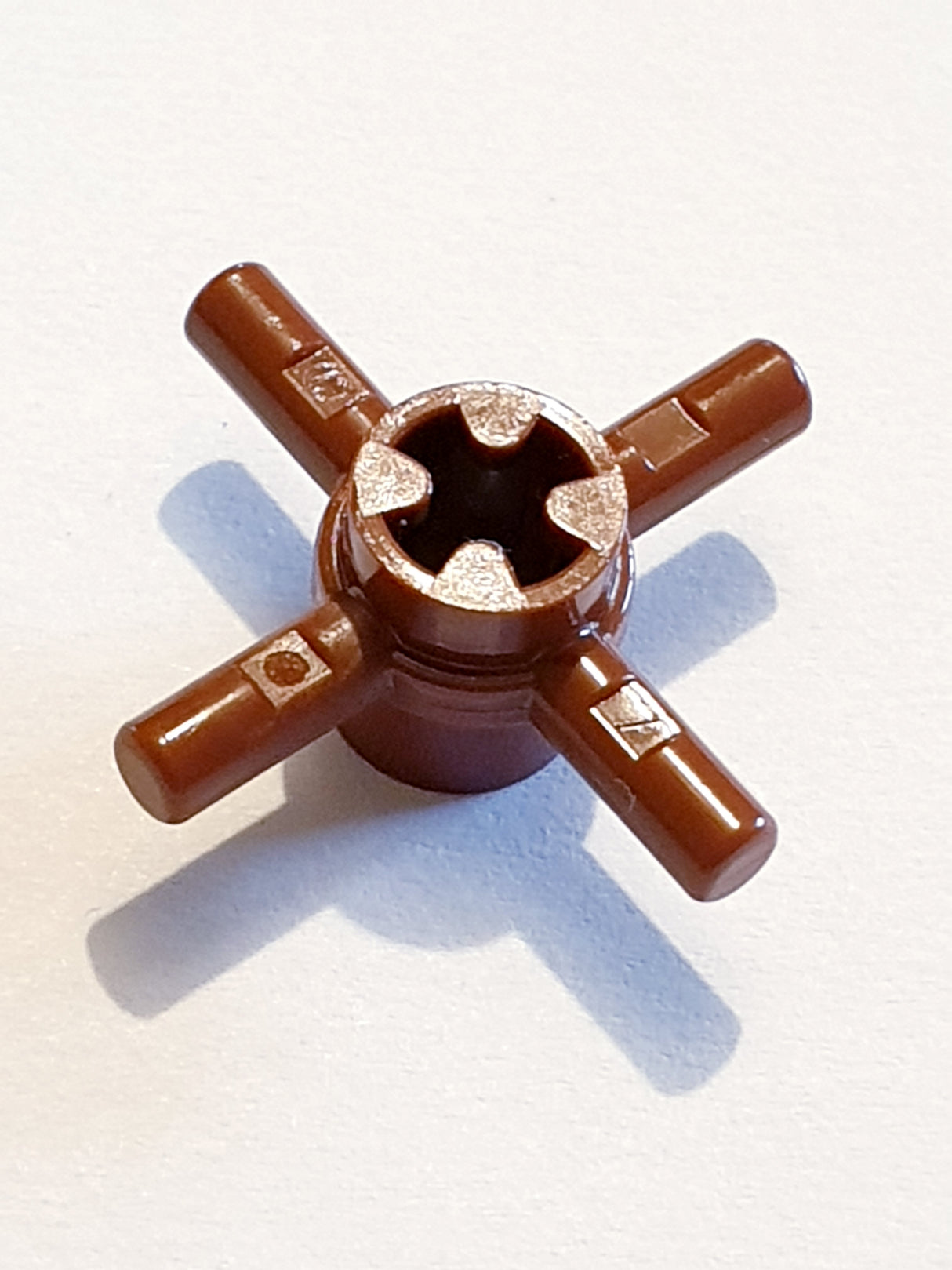 Achsverbinder Nabe mit Stäben neubraun reddish brown