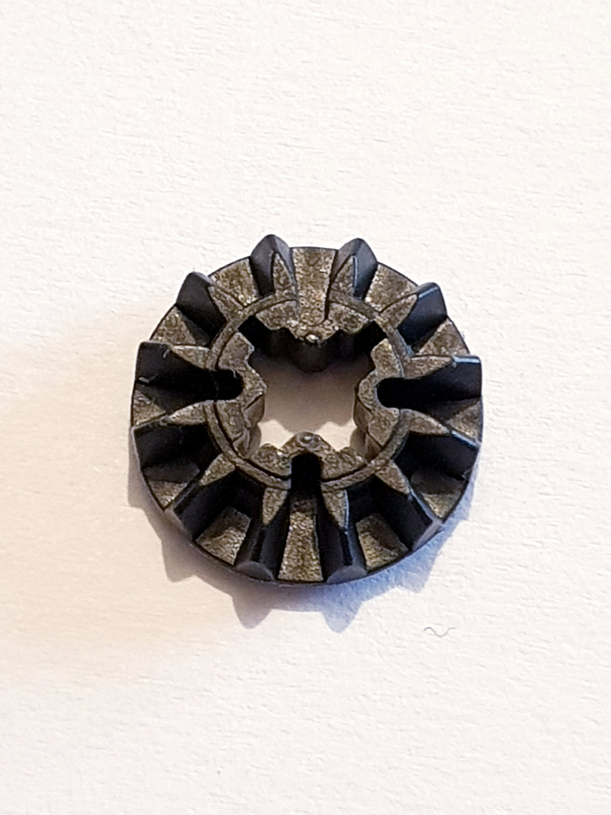 Technik Zahnrad 12 Zähne 90° schwarz black